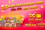 Hảo Hảo đãi vàng 24K và chảo mì dát vàng lớn nhất Việt Nam mừng sinh nhật 23 – Làm đẹp