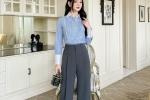 10 mẫu quần vải cạp cao hack chân dài, giúp nàng công sở lên đồ chuẩn style Hàn Quốc – Làm đẹp