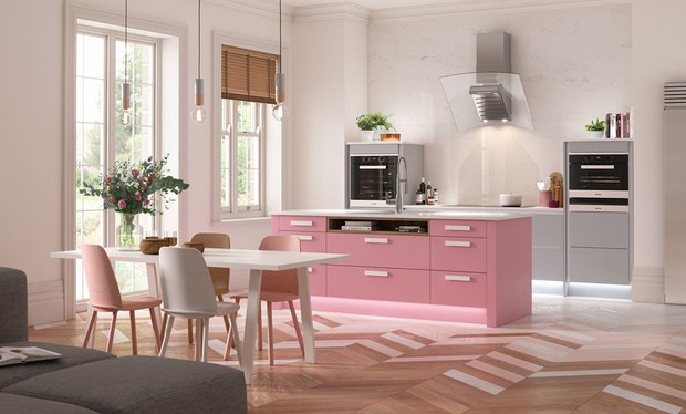 Những căn bếp màu hồng tạo điểm nhấn xinh xắn cho ngôi nhà – Làm đẹp